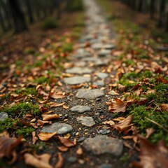 fallen autumn leaves