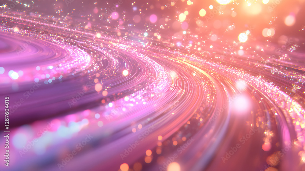 Poster abstract light blur effect creating a sense of movement and energy in a dynamic composition