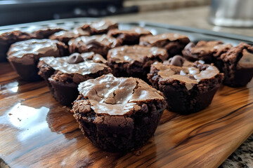 Baking Delicious Chocolate Brownies with Sea Salt