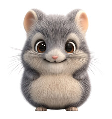 Fototapeta premium PNG Chinchilla illustration cartoon animal.