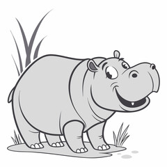 Obraz premium hippo