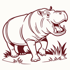 Obraz premium hippo