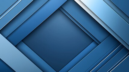 Fototapeta premium Dark blue abstract modern background for design. Geometric shape. Triangles, diagonal lines.