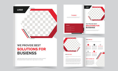 Corporate modern Business brochure design layout 4 page editable a4 brochure design template