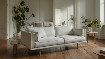 modern living room with sofa