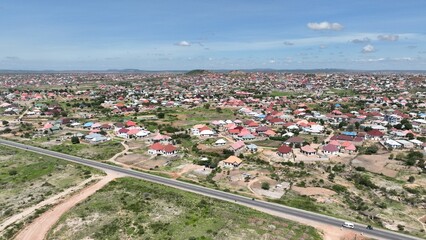 Aerial View of Dodoma City, Tanzania