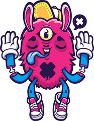 original retro sticker vintage vector