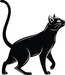 Cat Silhouette, Vector Design, Cat Icon