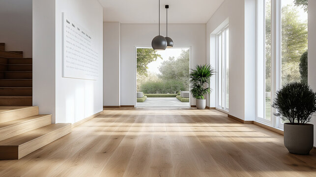 Minimalist  Scandinavian-style Entryway Design