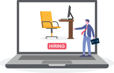 Fototapeta premium Social media illustration, business concept, web design