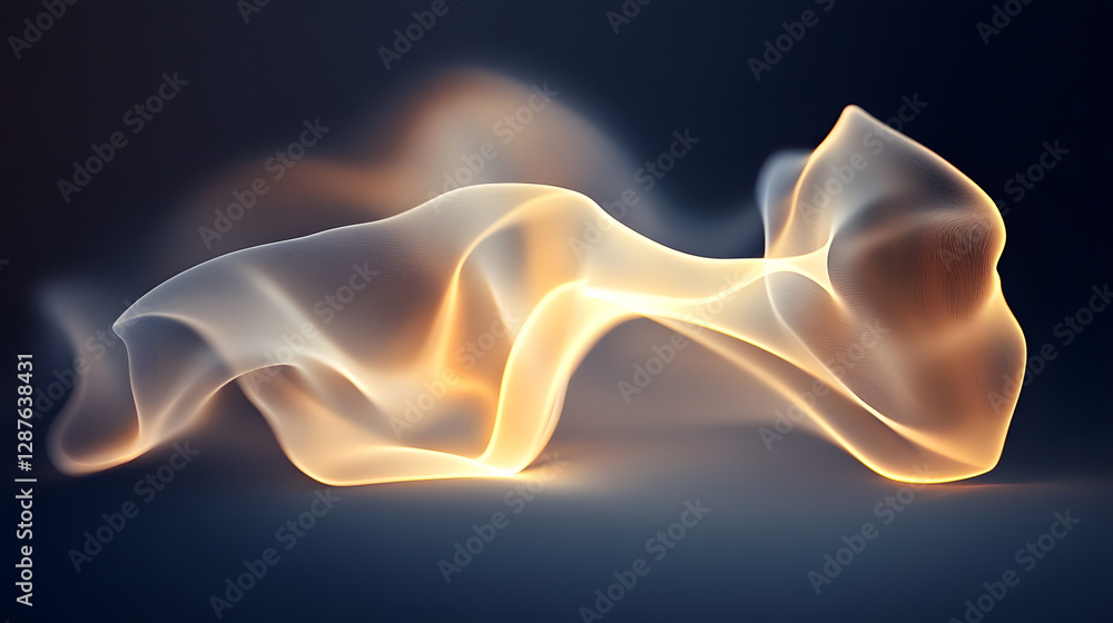 Poster abstract background featuring swirling smoke in various shades creating a dynamic visual effect