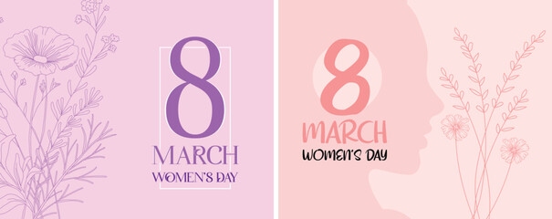 Celebrate Women's Day on March 8th with Attractive Designs – Harmonious Colors & Creative Ideas for Social Media and Greetings