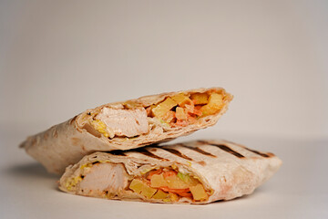 shawarma, doner, food, fast food, snack, meat, vegetables, lavash