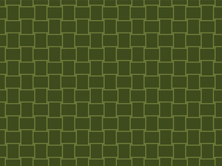Green Rattan seamless pattern. Texture of the weave. Vector illustration. 