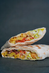 shawarma, doner, food, fast food, snack, meat, vegetables, lavash