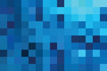 Mosaic Abstract in blue colors Background
