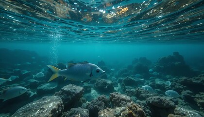 Obraz premium A Glimpse into the Underwater World