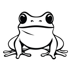 Frog vector icon on a white background