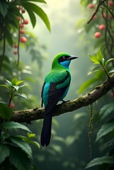 Obraz premium kingfisher on a branch