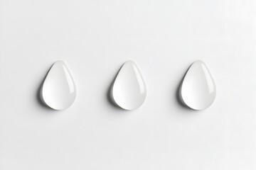Three Drops Abstract Minimalist Design
