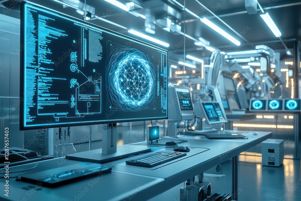 Poster ai research lab uses holography to demonstrate neural network training on quantum systems.