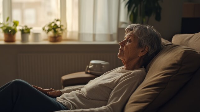 Dementia symptoms in a senior person trying to recall a name but unable to remember. Featuring confusion and memory loss