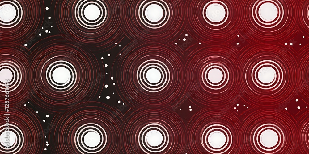 Poster minimalistic red background banner mosaic particles of different shades. universal bright vector bac
