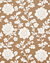 Fototapeta premium Elegant floral pattern in a subtle style.