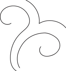 Steam and smoke line. Air wind and scent, heat waves or aroma from cooking food and hot coffee, gas and fumes. Steam swirls icon of doodle style vector illustration