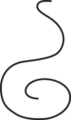 Steam and smoke line. Air wind and scent, heat waves or aroma from cooking food and hot coffee, gas and fumes. Steam swirls icon of doodle style vector illustration