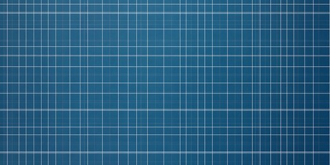 Abstract grid line pattern on blueprint sheet background ,

