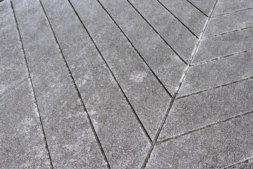 Outdoor pebbles paving ramp sidewalk pattern background