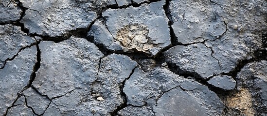 Dry cracked earth surface