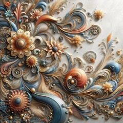 Trending 3D Wallpaper Design: A Stunning and Attractive Image Featuring a Modern and Futuristic Pattern, Perfect for Adding a Touch of Style and Sophistication to Your Digital Devices.