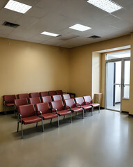 interior of a conference room or waiting room, ideally for council, hospital, interview, training department, 300dpi, 3d