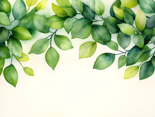 green leaves background