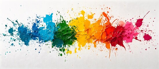 Fototapeta premium Colorful Paint Splatter Art