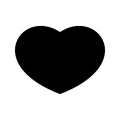 love icon. Valentine heart icon. Heart shape isolated on white background.