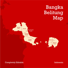 BANGKA BELITUNG VECTOR MAP