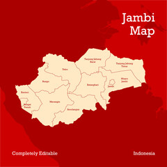 JAMBI VECTOR MAP