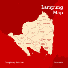 LAMPUNG VECTOR MAP