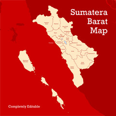 SUMATERA BARAT VECTOR MAP