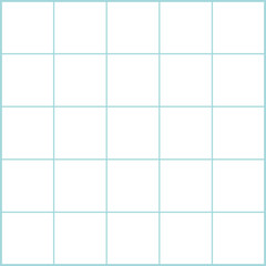 Blue square line grid 5x5