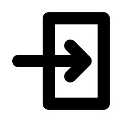 Fototapeta premium Sign In Menu Outline Icon Vector