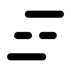 Stairs Menu Outline Icon Vector