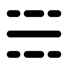 Bento Menu Outline Icon Vector