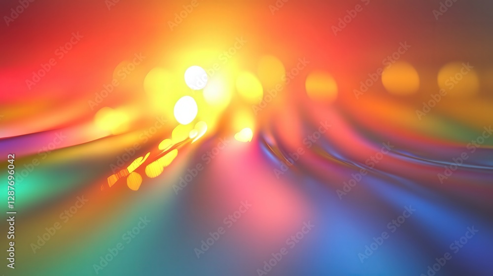 Aufkleber light passing through different layers of air, such as in a mirage. explain how temperature gradient