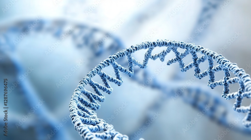 Poster dna in inheritance, showing how genetic information is passed from parents to offspring through the 