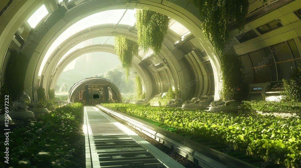 Poster integrated robotics system that monitors crop health, harvests, and processes the crops, creating a 