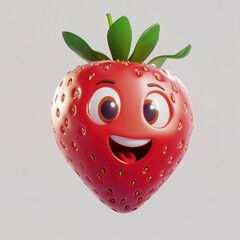 Obraz premium Strawberry isolated on white background